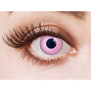Couleur des lentilles de contact Pink Panther de aricona &ndash; ann&eacute;es couvrant la lentille &agrave; terme pour les yeux sombres et claires- sans correction- les lentilles color&eacute;es pour le carnaval- des soir&eacute;es &agrave; th&egrave;me et des costumes d'Halloween (aricona, neuf)