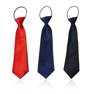 JTMKYO Cravates Pour Enfants De Couleur Unie, 3 Pi&egrave;ces, Cravates Extensibles En Satin Pour Gar&ccedil;ons Et Filles, Occasions Formelles, Mariages, Remise De Dipl&ocirc;mes Et Uniformes (ICEREN, neuf)
