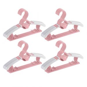 JurciCat 20 pi&egrave;ces Cintre Enfant Cintres Enfants Cintres Bebe ceintres pour Enfant Cintre B&eacute;b&eacute; Extensible Plastique avec Crochets Oursons Empilables pour v&ecirc;tements d'enfants et B&eacute;b&eacute; (JurciCat, neuf)