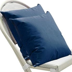 Taie d'oreiller 50x70 65x65 Housse Oreiller 40x60 80x80 Lot De 2 Housse De Coussin Exterieur Impermeable pour Salon de Jardin,Couverture Oreiller Canapé Decoration(Bleu foncé,50x50 cm Set of 2) (leeupault, neuf)