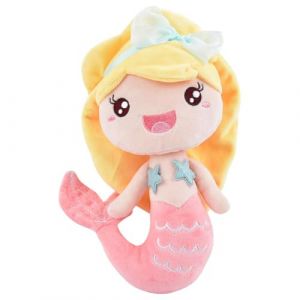 Ksopsdey Sirène Poupée en Peluche, Sirène Peluche Jouet Animé Jouets en Peluche Sirène Jouet de Poupée Mignonne en Peluche Jouets Cadeaux d'anniversaire pour Fille et Garçon(Pink) (OYSJ Store, neuf)