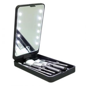 Vaguelly Boîte De Rangement Pour Cils Fausses Avec Miroir Et Lumière Led Étui De Voyage Pour Cils à Porter (Bustling Xin, neuf)