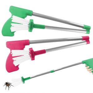 WANDGU Attrape-araign&eacute;es Extra Long 80cm: 2 pi&egrave;ces Attrape-insectes avec manche, Attrape-araign&eacute;es manuel, Attrape-araign&eacute;es pliable, Pince &agrave; araign&eacute;es pour une capture et une &eacute;limination s&ucirc;res, Vert (CAUSEWAY CONSTRUCTINO, neuf)