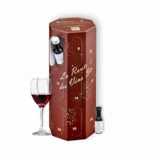 Calendrier de l’Avent Vin “La Route des Vins Bio” – Nouveauté 2025 – 24 vins bio x 20 mL – Meilleur Sommelier d'Europe – Dégustation rouge, blanc, rosé – Idée cadeau originale homme/femme (E-tasting, neuf)
