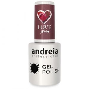 Andreia Vernis Gel Semi-Permanent pour Lampe UV/LED - Vernis à Ongles Couleur Intense Tenue 4 Semaines pour French Manucure - Couleur 305 Rose Irresdécente - Nuances de Gris et Violet - 10 ml (Giser - Beauty Professionals, neuf)