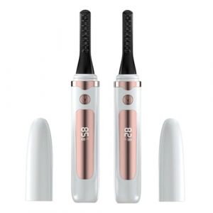 Recourbe-cils chauffant avec peigne - Rechargeable par USB, recourbe-cils professionnel &agrave; chauffage rapide, recourbe-cils s&ucirc;r - Obtenez des cils naturels et durables (hefeimingheyangshangmaoyouxiangongsi, neuf)