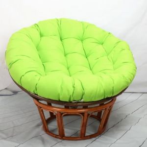 Tielag Coussin pour fauteuil papasan, coussin rond épais, pour fauteuil de jardin, fauteuil pivotant, fauteuil en panier, chaise de balcon, vert, 70 x 70 cm (Tielag, neuf)