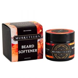 Musketeers - Adoucissant pour barbe - Formule nourrissante et revitalisante enrichie en beurre de cacao de jojoba, amande douce et noix de coco - Toilettage naturel pour homme - Parfum ambre &eacute;gyptien (edenwood, neuf)