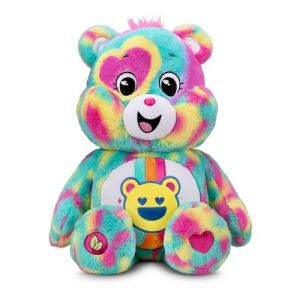 Care Bears – Basic Fun Ours Good Vibes 60 cm Peluche Géante – Grand Ours en Peluche Doux avec Badge Cœur sur Le Ventre – Jouet de Collection pour Enfants dès 4 Ans – Cadeau Câlin (Holland Plastics (UK) Limited, neuf)