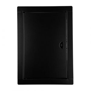 ADGO - Trappe de Visite 30 x 50, Porte de Visite, Trappe de Service pour Inspection et Recouvrement, M&eacute;tal, Montage Horizontal et Vertical - Noir, avec fermeture &agrave; cliquet (ADGOsklep, neuf)