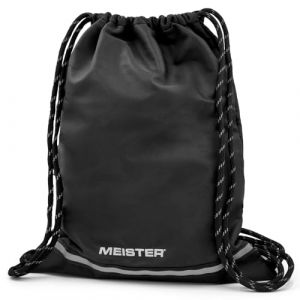 Meister Sac à Dos à Cordon XL – Sac de Sport Imperméable – Noir/Réfléchissant (Meister Elite Gear & Apparel, neuf)