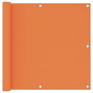 vidaXL Ecran de Balcon Brise-Vue Brise-Vent de Jardin Ecran de Protection Ecran d'Intimité Confidentialité Extérieur Orange 90x400 cm Tissu Oxford (vidaXL FR, neuf)