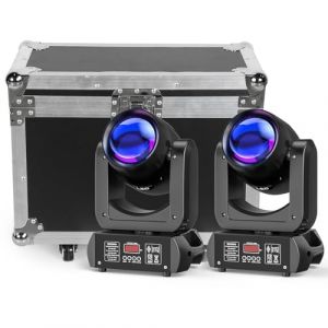 Lot de 2 Lyre LED 150W Projecteurs dmx512 avec 1 Flight Case Flycase étui de Transport (CHENGZHUO STORE, neuf)