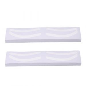 Autocollants de Mod&egrave;le de Sourcil, Outil Pratique Autocollants de Pochoir de Sourcil Jetables 100 Feuilles pour Artiste de Microblading (TYPE C) (Jadpes, neuf)