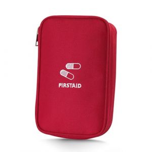 Trousse de Secours Vide Moyen, Trousse D'urgence Vide Sac de M&eacute;decine de Voyage Imperm&eacute;able Trousses de Secours Portable pour le Bureau de Voiture ou en Plein Air (Rouge) (Cheerful Picks, neuf)
