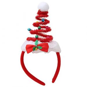 Watreketal Serre Tete,Bandeaux en forme d'arbre de Noël à LED, serre-tête à ressort pour coiffure de Noël, fournitures de fête de déguisement (Xuanlang Trading, neuf)