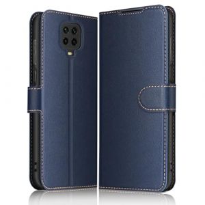 ELESNOW Coque pour Xiaomi Redmi Note 9S / Note 9 Pro, Premium Portefeuille &Eacute;tui Housse en Cuir Compatible avec Redmi Note 9S / Note 9 Pro (Bleu) (Tianwen, neuf)