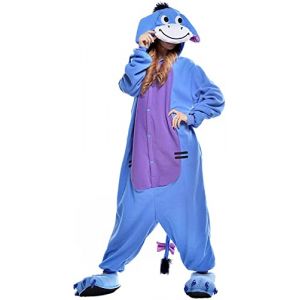 ZKomoL Pyjamas Onesies Cosplay Adulte Unisexe Animaux Halloween Costume Robe Loungewear (&Acirc;ne, S) (Champion France, neuf)