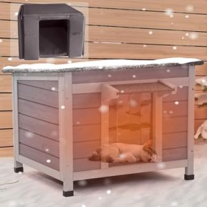X-ZONE PET Maison pour chat ext&eacute;rieure chauff&eacute;e, abri pour chat pour l'ext&eacute;rieur avec doublure isol&eacute;e, maison r&eacute;sistante au froid pour l'hiver (X-ZONE PET., neuf)