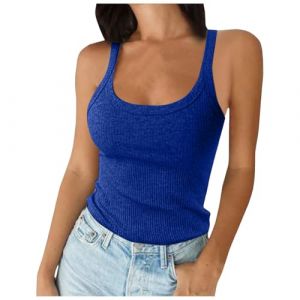 G&eacute;n&eacute;rique Debardeur Femme C&ocirc;tel&eacute;s Top Soutien Gorge Int&eacute;gr&eacute; D&eacute;bardeurs Crop Forme Ajustable Lot D&eacute;bardeur Sport Avec Brassi&egrave;re Int&eacute;gr&eacute;e Bretelles Tenue De Bureau Discr&egrave;te Integre (Clumanbbl, neuf)