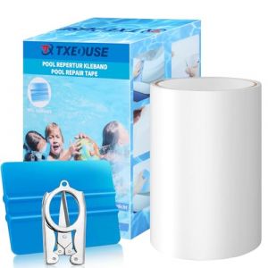 Kit Reparation Piscine, Rustine Piscine &Eacute;tanche Flexible PVC 10 x 200 cm, Patch &eacute;tanche sous l'eau, R&eacute;paration Liner Piscine pour Spa Gonflable, Piscine, Piscine Enfant, Bouee Matelas Gonflable (fuyida, neuf)