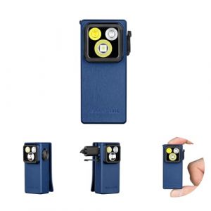 OLIGHT Oclip Ultra Lampe à Pince 3 Lumière UV 800mW Max 530LM 130M EDC Lampe Torche Matériau Extrême OAL 144H Type C Rechargeable IPX6 Convient aux Activités de Plein Air et Détection des Taches (Guangdi Digital, neuf)