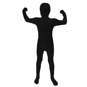 Morphsuits Deguisement Seconde Peau, Deguisement Noir, Costume Noir Halloween, Combinaison Monochrome Enfant, Zentai Enfant, Deguisement Halloween Garcon, Carnaval XL (Morph Costumes, neuf)