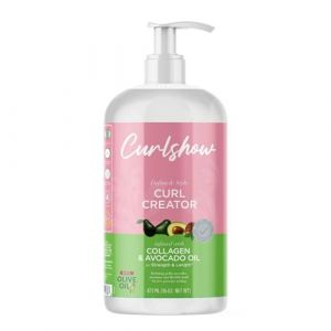 ORS Curlshow Curl Creator - Produit coiffant pour cheveux bouclés avec collagène, huile d'avocat et panthénol - Renforce, fait briller et favorise la croissance des cheveux - 473 ml (Operator One, neuf)