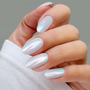 JMEOWIO Autocollant Ongles Gel UV Vert Crème Clair Gel Nail Stickers Semi-durci Stickers Ongle Gel Deco Ongle Nail Art Design Manucure (Gedikeji, neuf)