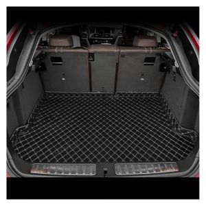 Tapis Coffre Voiture pour Peugeot 5008 7 Places 2017-2025 Tapis De Coffre 3D Personnalis&eacute; Accessoires De Voiture D&eacute;coration Int&eacute;rieure Tapis Coffre sur Mesure(Black-Beige) (CHIWANLIANGPI-EU, neuf)