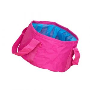 PACKOVE 1 Pièce Réservoir D'eau Pliable Rétractable Récipient Portable Pliant Bassin Seau Camping Conteneurs De Plein Air Baril D'eau Extérieur Rosé Couleur Aléatoire (Spring TU, neuf)