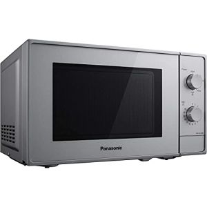 Panasonic NN-E22JMMEPG | Four Micro-ondes Solo, 20 L, 5 niveaux de puissance : 800W/700W/360W/270W/200W, Plateau tournant 25,5 cm, Intérieur acrylique, Argent – Version FR (best 4me, neuf)