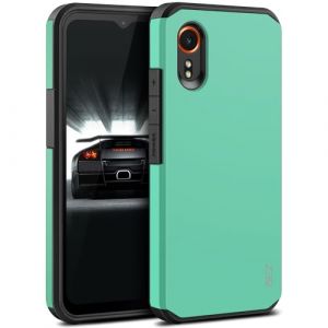 BEZ&reg; Coque pour Samsung Xcover 7, Housse Etui pour Samsung Galaxy Xcover 7 Antichoc Survivor Double Protection Resistante, Menthe Bleue (TheBlingZ., neuf)