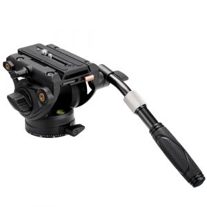 Cayer T&ecirc;te Fluide, cam&eacute;ra vid&eacute;o K6 Tr&eacute;pied T&ecirc;te panoramique &agrave; Friction pour Appareil Photo Reflex Canon Nikon Sony Olympus Sony, avec vis de Montage de 3/8 "et 1/4", poign&eacute;e &agrave; 2 Sections (Cayer, neuf)