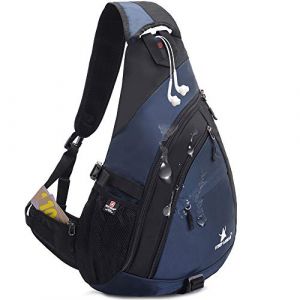 JSDing Sac de Poitrine Homme Femme | Sac Bandouliere Imperméable Grande Capacité 14 "Ordinateur Portable | Sacoche Bandouliere Sac Triangle Sac a Dos pour Sport et Loisirs Randonnée (JSDing, neuf)