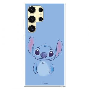 Coque compatible avec Samsung Galaxy S24 Ultra officielle Disney Stitch Bleu pour prot&eacute;ger votre mobile. Coque en silicone transparente souple sous licence officielle Lilo & Stitch (La Casa de Las Carcasas, neuf)