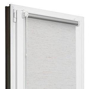 Estika Store occultant Thermique sans percage - Lin - 45 x 220 cm - Store Enrouleur sans percage, Stores intérieurs pour Porte ou Fenetre, Protection Thermique (Estika, neuf)