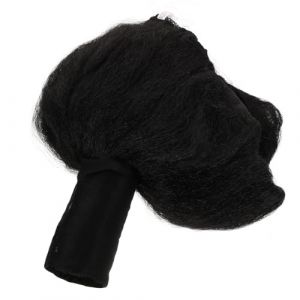 NIYANGLE Postiche de D&eacute;guisement Lutteur Japonais Noir pour Homme Postiche de Style Japonais en Fibres Synth&eacute;tiques Cosplay Samoura&iuml; L&eacute;g&egrave;re et Confortable pour F&ecirc;tes et Spectacles (Telinei, neuf)