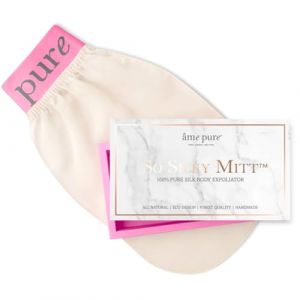 âme pure® So Silky Mitt™ Gant exfoliant en soie pure pour le corps - Gant pour peau lisse - Hammam (âme pure®, neuf)