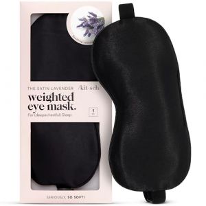Kitsch Masque pour les yeux pour dormir, lavande plus doux que la soie, masque pour les yeux en satin pour dormir, blocage de la lumière et couverture élégante, masque de nuit pour les yeux, masque de (KITSCH LLC, neuf)