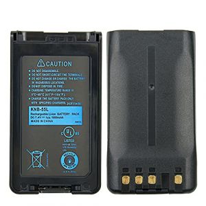 KNB-55L Batterie de Remplacement pour Kenwood TK-3360, TK-3160, TK-2170, KNB-57L, TK-3173, TK-3170, TK-2360, NX-320, TK-3140, TK-2160 Radios bidirectionnelles Batterie (Vineyuan Radios, neuf)