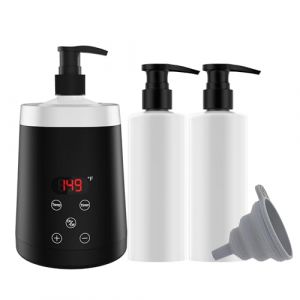 LINBEAUTI Chauffe-huile de massage professionnel pour spa, chauffe-huile automatique, crème chauffante pour salon, salon de coiffure, maison, avec deux distributeurs d'huile (BAIDAFEI, neuf)