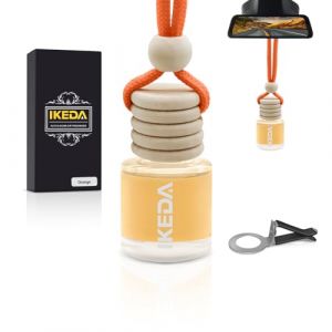 IKEDA Diffuseur Voiture,Parfum Voiture Interieur,D&eacute;Sodorisant Voiture,Parfum Longue Dur&eacute;E,D&eacute;Coration &eacute;L&eacute;Gante Avec Clip,Id&eacute;Al Pour Voiture Et Maison(10 ml x 1 pi&egrave;ce, orange) (DXSJ, neuf)