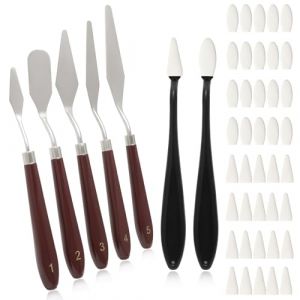 Spatule pour Peinture à L'huile et Essuie-glace à Croquis Set, Couteaux à Peindre en Acier Inoxydable, Peinture Accessoires de Création Artistique pour Débutants (DGMAIXIN, neuf)