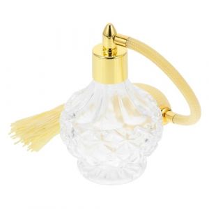 Alipis Bouteille de Parfum Verre Rechargeable avec Poire Airbag et Motif Sculpt&eacute; Vaporisateur Portable avec Gland Style R&eacute;tro pour Parfum et Cosm&eacute;tiques Couleur Couleur Al&eacute;atoire (Dahlia Oiye, neuf)