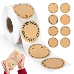 500 Pi&egrave;ces Etiquettes Autocollantes Bocaux &Eacute;tiquettes Confiture pour Pots de Confiture &Eacute;pices Bocaux DIY Stickers (TRADA_DJSHGLJDK, neuf)