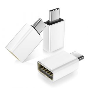 BASESAILOR Adaptateur USB C vers USB 3Pack,Convertisseur USBC Mâle USBA 3.0 Femelle,Type C Thunderbolt 5 4 OTG pour MacBook,iPhone 17 16 16e 15 Pro Max,iPad Air Mini,Surface,Samusng Galaxy S25 S24 A56 (BaseSailor Direct, neuf)