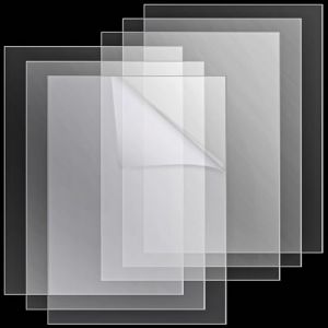 AHAQU 6PCS A3 panneau acrylique transparent 42x30cm, panneau en plastique transparent de 3mm d'épaisseur, panneau acrylique pour la décoration de la maison, projet de bricolage, cadre photo (AHAQU, neuf)