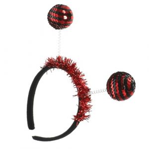 FIXOSHEE Bandeau Halloween Carnaval à Sequins Accessoire Tête Adulte Cerceau Insecte Lumineux Ladybug Cosplay Décoration Cheveux Festive (Jiingsq, neuf)