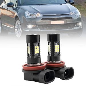 NSLUMO Ampoules antibrouillard, H8 H11 Ampoule LED pour Citr.oen C4 C5 C4 Picasso C6 DS4 H11 LED Antibrouillard 2x Xénon Blanc Canbus Ampoules antibrouillard H8 Ampoule LED (Nslumo Autolight, neuf)